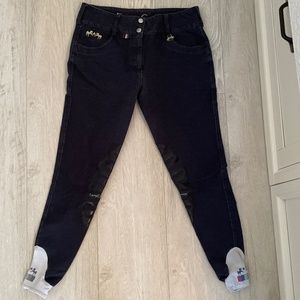 Equine Couture Navy Ladies’ Silicone Knee Patch Breech